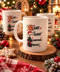Mug de Noël personnalisable – Gnomes et motifs festifs